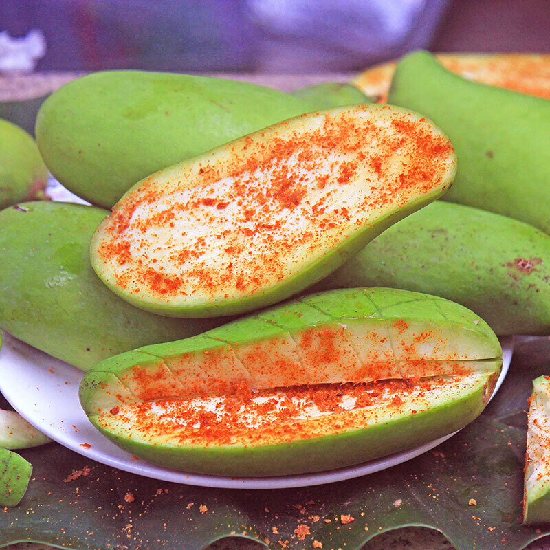 广西生芒果酸芒果9斤新鲜水果生吃青芒果腌酸野象牙芒 1斤 现摘芒果