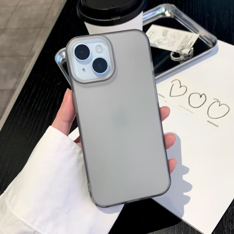 棵哆仕【甄选】苹果17promax手机壳iphone16/15/14/13/12/11套plus透明air超薄磨砂软硅胶全包防摔简约高 【透黑+钢化膜】超薄磨砂丨细腻手感丨防指纹 iPhone 16 Pro 京东折扣/优惠券