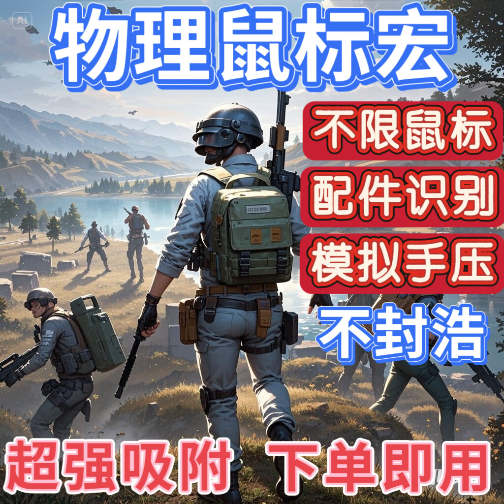 【稳定】p绝u地b求g生吃压鸡枪鼠标宏吸附ai物理外设家用网吧科技U盘主播同款过玄武稳定大号用 套餐三：压枪+ai吸附+甩喷+秒捡