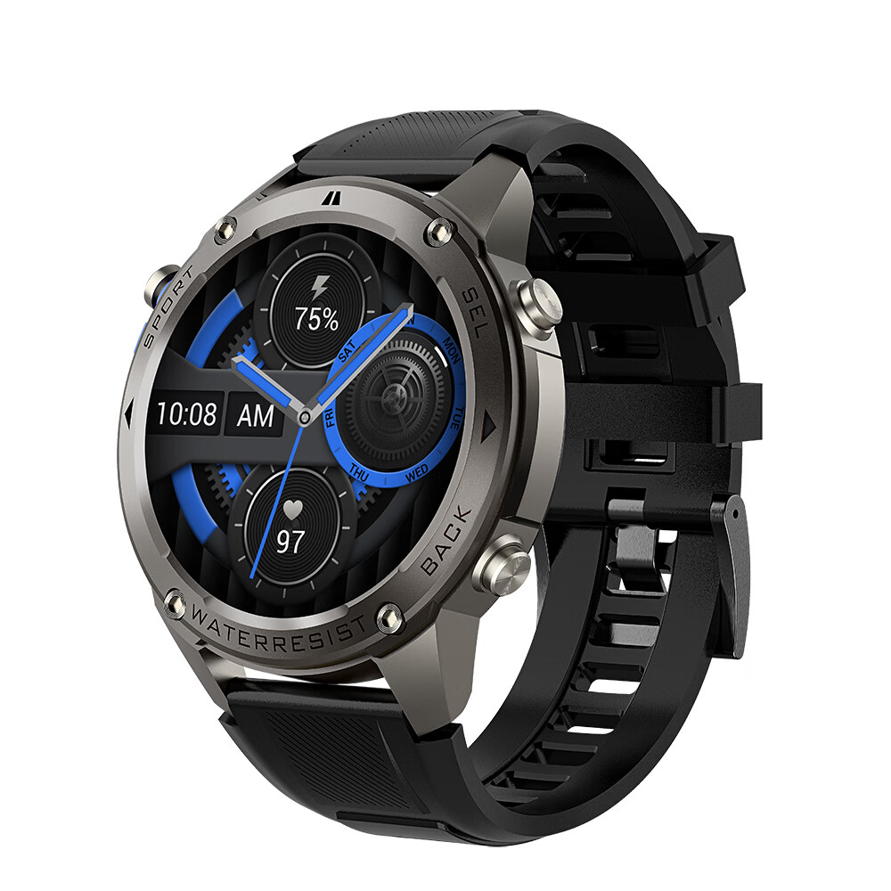 NINEWINDNinewind DM56 GPS跑步运动手表50米深度防水心率监测多功能游泳智能手表 DM56#银色 GPS+50米深度防水+通话+指南针+健康监测