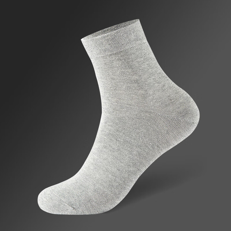 芝麻时光 袜子男10A级抗菌袜子纯棉全棉 中筒 男 防臭袜 防臭四季款 拍1发6白色【包含赠送共发 6双 均码 【38-43码】