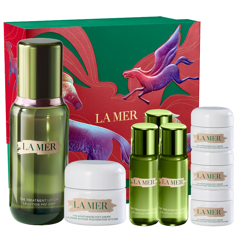 海蓝之谜（LA MER）保湿愈颜套装(精萃水+云绒霜)护肤品化妆品礼盒生日新年礼物女