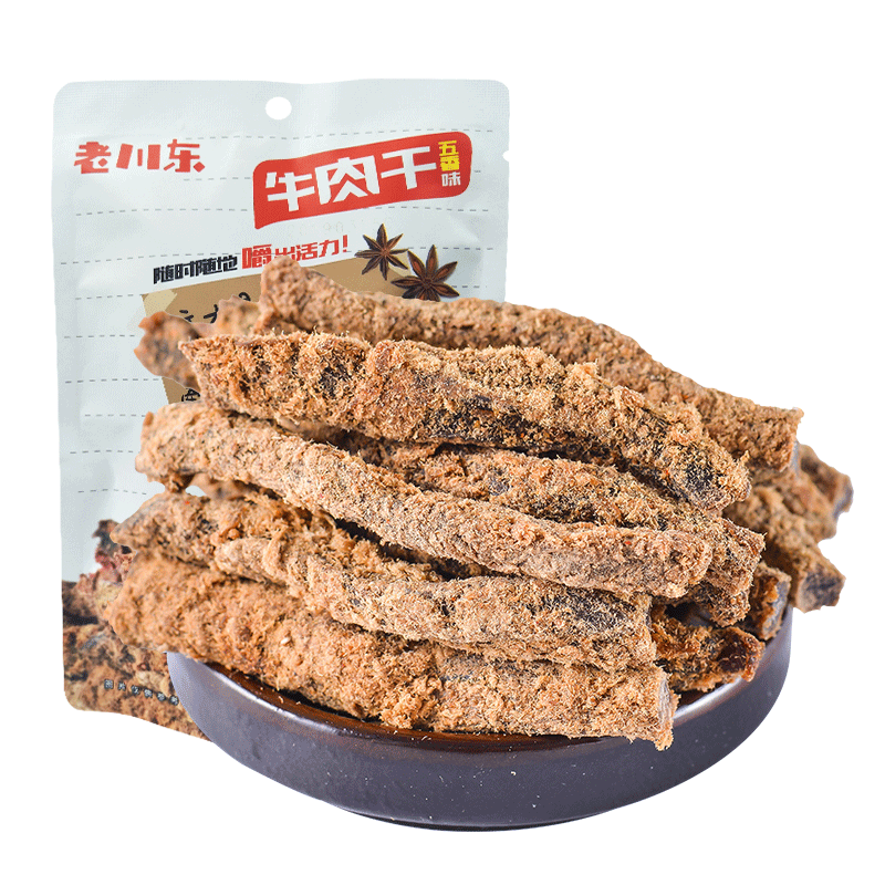 老川东 牛肉干 五香味 100g