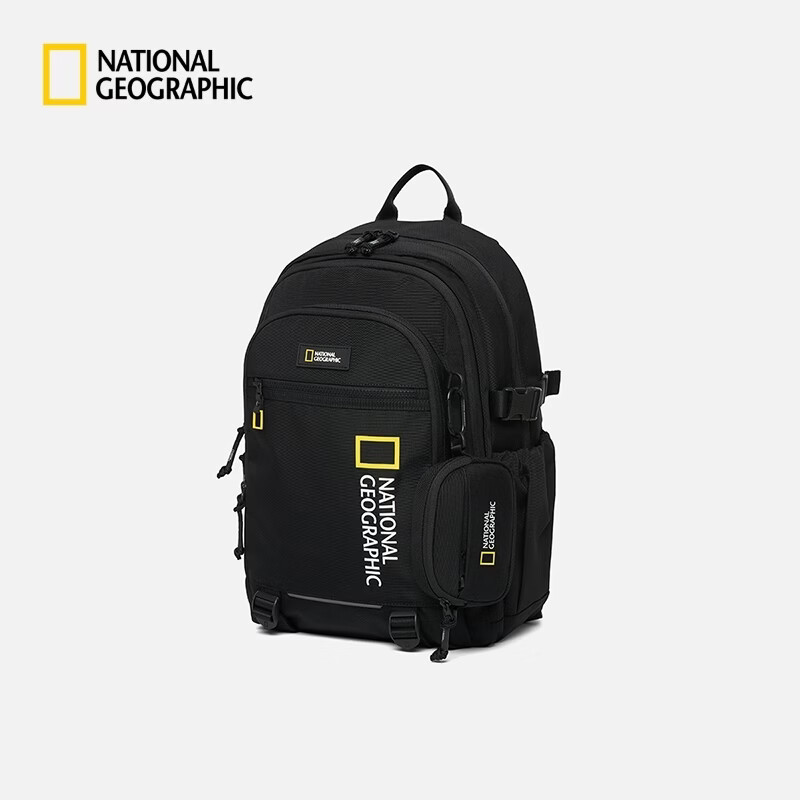 国家地理（National Geographic）2026新品男女同款户外通勤双肩包背包 黑色BLACK 000