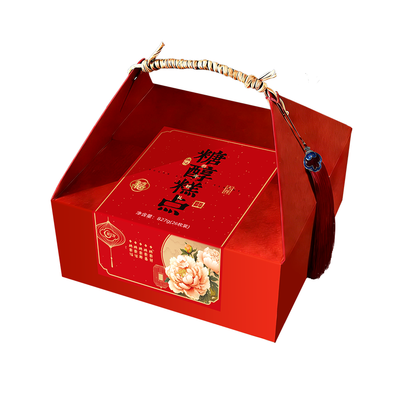 阿尔发糖醇糕点年货礼盒京八件中式糕点点心零食春节送礼过年大礼包827g