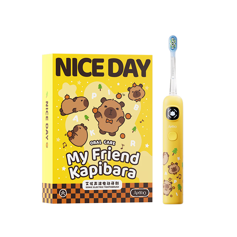 ApiYoo����A9pro-F��ͯ�綯��ˢ��Ƥ���� ��������©ˢ������ë���� ����3-15��ѧ����Ů����ͯ�������� 194Ԫ