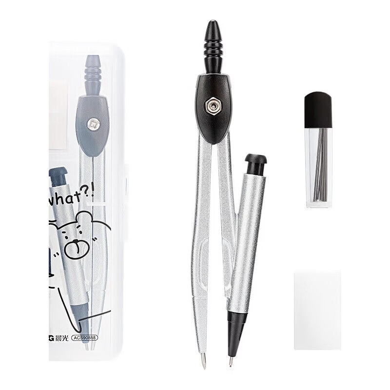 晨光（M&amp;G） 文具优品系列圆规 学生绘图考试自动铅锁距2B 空空熊梦物语圆规 2ACS90888 一个装