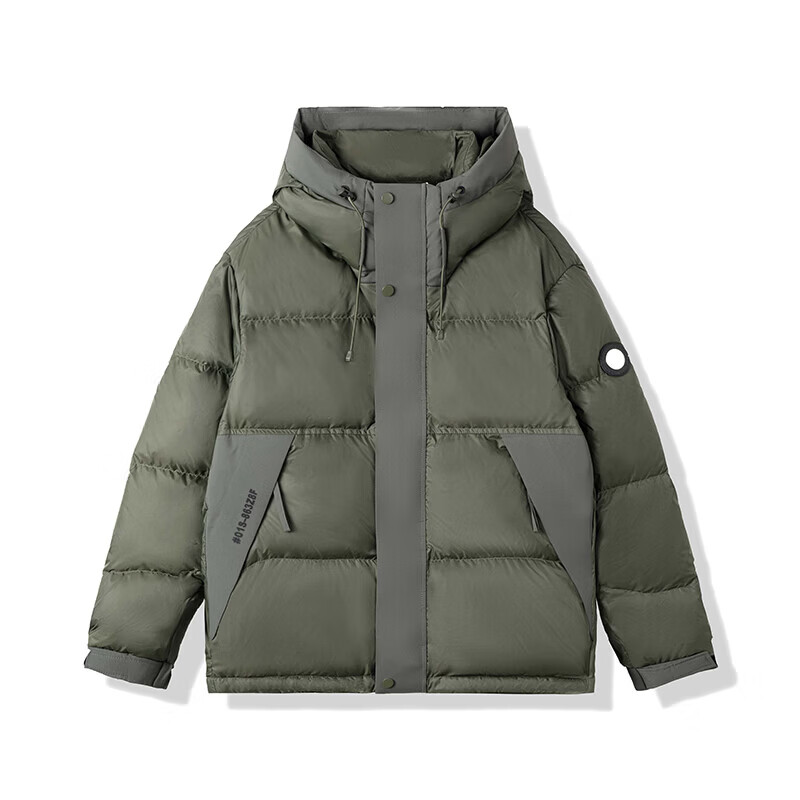 姿卡男女同款连帽短款 90鸭绒 充绒115.1g+羽绒服ZICA-4W039Y 白色 XS (75-95)