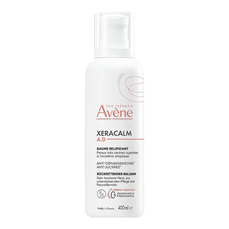 雅漾（Avene）雅漾AD膏婴儿400ml面霜儿童润肤身体乳液 舒缓干燥敏感肌滋养身体 AD膏400ML