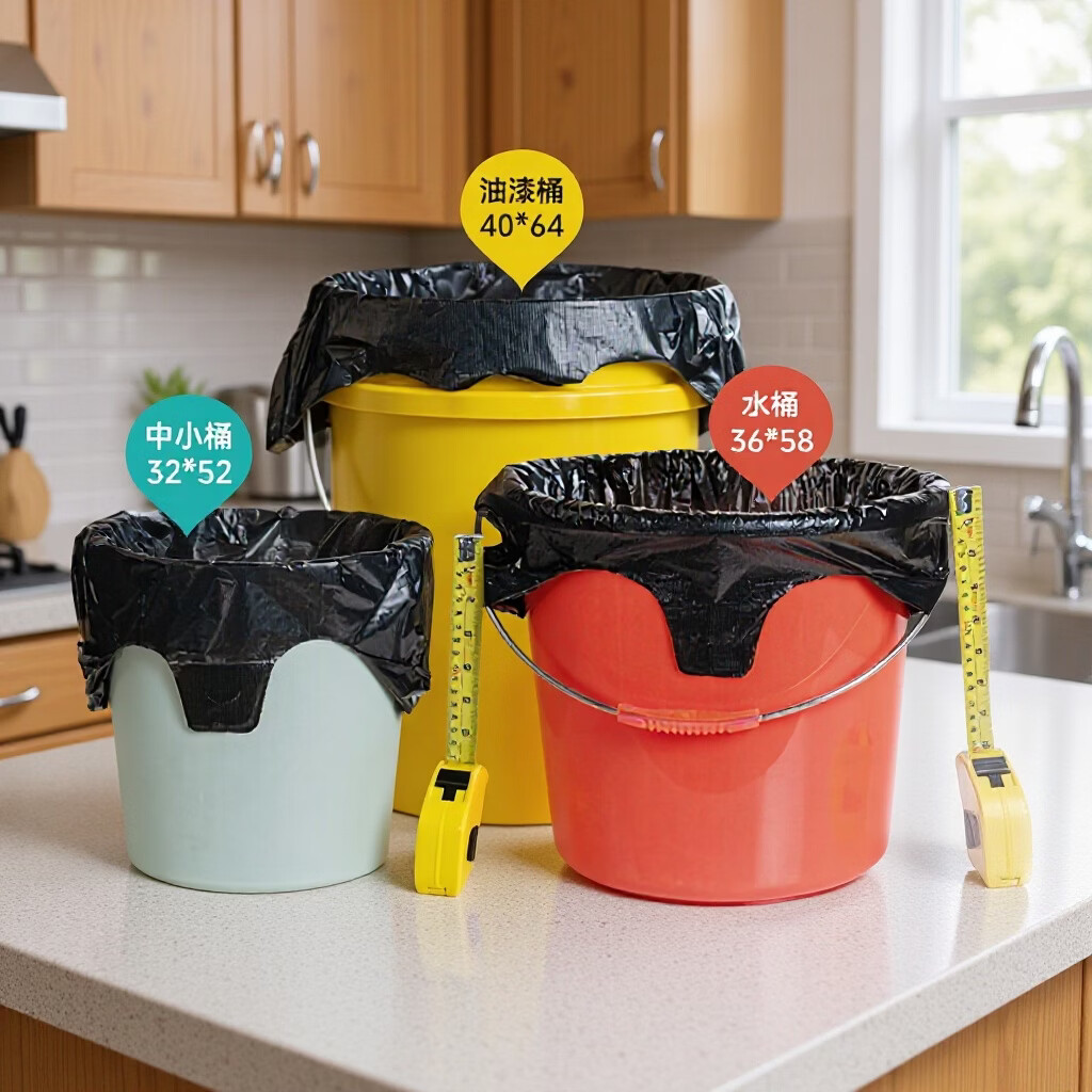 鹰大背心式垃圾袋家用手提式加厚大中小号办公厨房宿舍清洁塑料袋黑色 手提式100只（32*52cm）加厚款