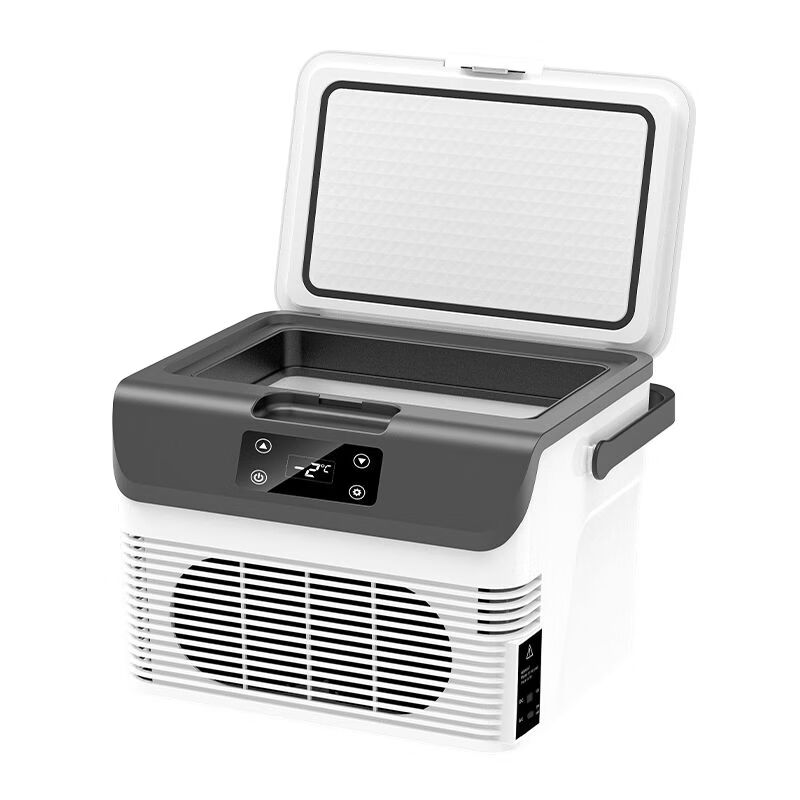 华柯尼迷你小冰箱小型家用租房宿舍药品车载冰箱学生冷藏冷冻一人 强冷双核数显母乳药品冷藏款 车家两用 可调节温度 15升