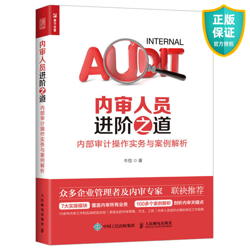 内审人员进阶之道 内部审计操作实务与案例解析 企业财务会计管理 内控风控审计书籍 公司内审员内审经理