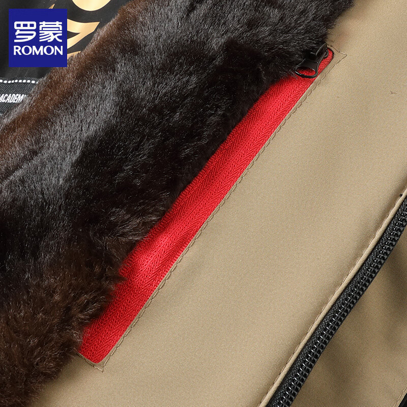 罗蒙（ROMON）男士棉衣外套2025冬季新款可脱卸连帽休闲保暖棉袄男装棉服 藏青 2XL (建议体重130-145斤）