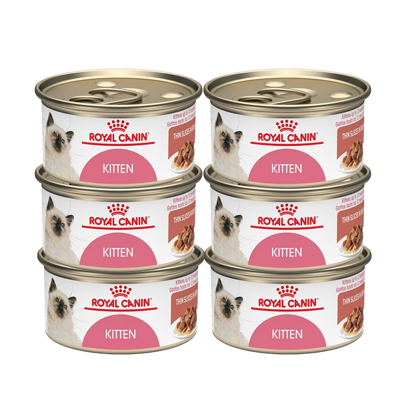 皇家幼貓糧 幼貓慕斯奶糕 離乳期罐頭  進(jìn)口貓咪零食主食罐頭濕糧 4-12月幼貓主食糧 85g*6罐