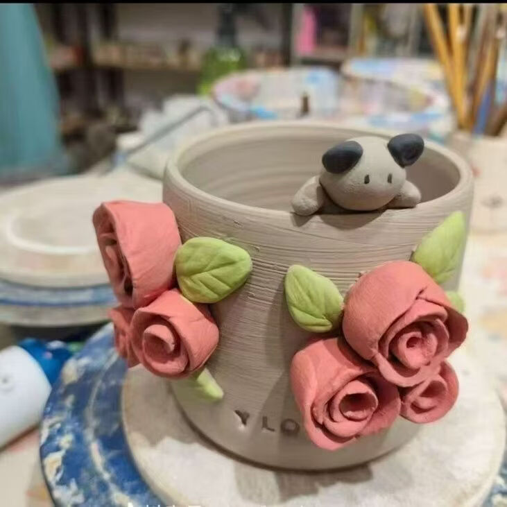 陶瓷马克杯情侣咖啡杯手工定制杯碗盘生日送礼陶艺定制来图咨询 先咨询后下单不要先拍看款式定价