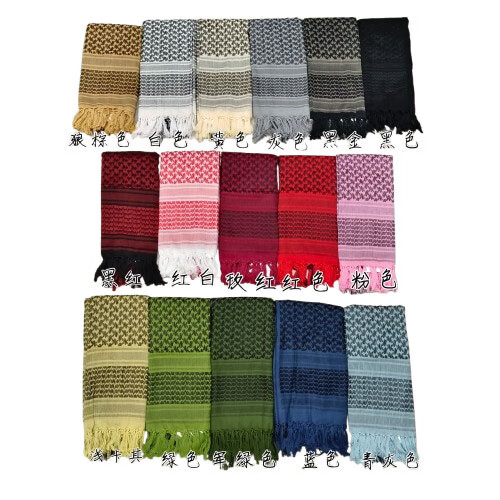 【精选好物】阿拉伯头巾迷彩提花围巾阿拉伯方巾cs户外围巾披肩 迷彩沙漠 110