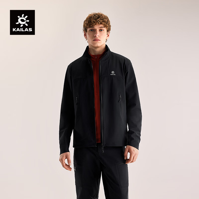 KAILAS凯乐石男款M8立领软壳衣户外登山耐磨弹力透气轻量防风夹克外套