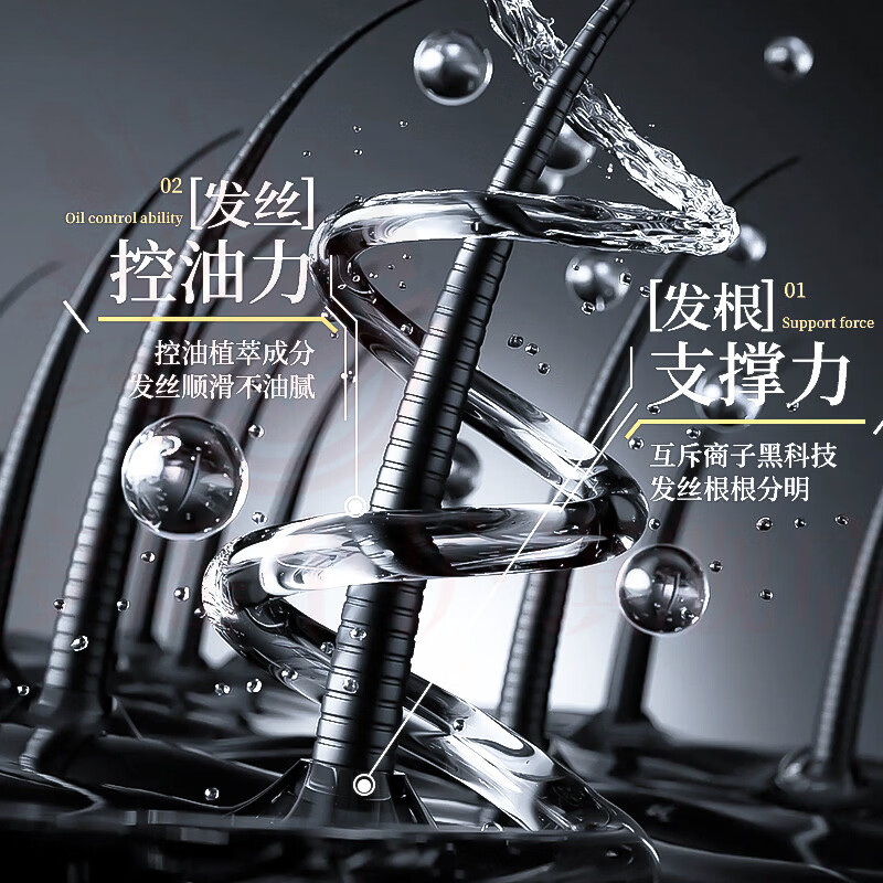 思亚希夏乌洗发水蓬松控油去屑止痒防脱固发强韧健发密发增发持久留香 1瓶装【见效装】 官方自售