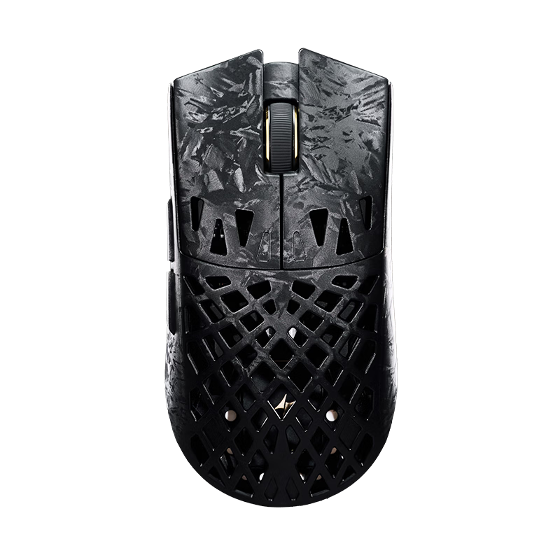 ATK烈空 魂Ghost无线鼠标 复合碳纤维轻量化镂空鼠标人体工学有线电竞办公游戏鼠标 Ghost大师版黑色