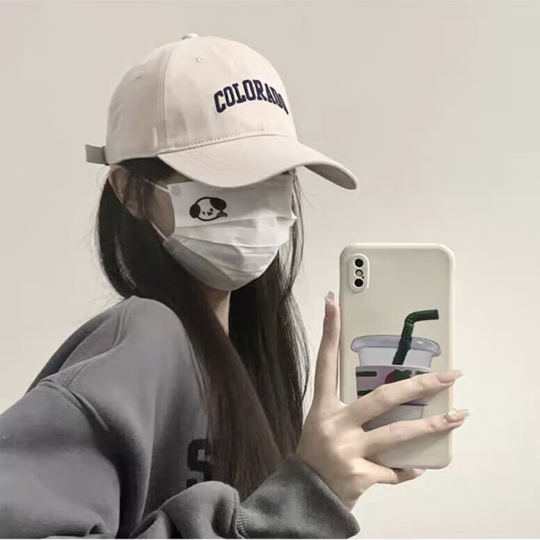 【好物优选】夏天棒球帽女时尚百搭帽新款海边防晒帽宽帽檐棒球帽 COL多棒球帽-藏青