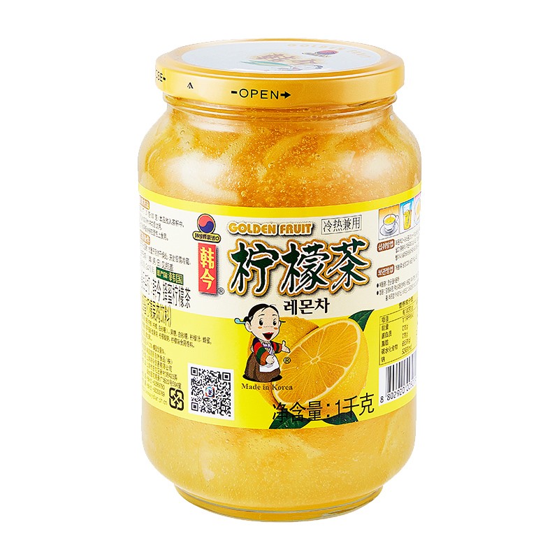 韩今 蜂蜜柠檬茶韩国原装进口补充维c果实茶早餐冲调diy茶饮料 柠檬茶