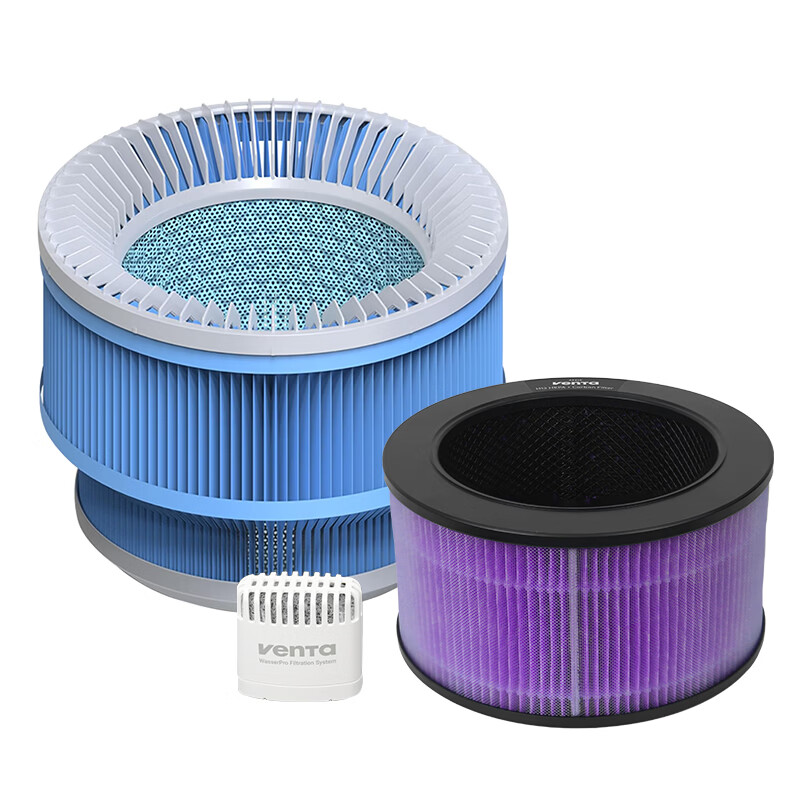 venTa加湿器无雾冷蒸发加湿净化一体机德国家用落地孕妇婴儿卧室空气净化器除菌除甲醛异味加湿机 AT310滤芯3件套