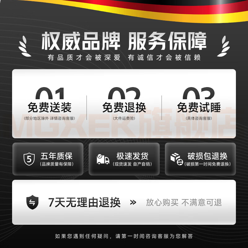 MGXEK【德国】记忆枕颈椎枕护颈枕成人睡觉专用颈椎病深度睡眠热敷高枕 升级款.震动按摩+恒温热敷+升降气囊-经典灰 A类 单只 【全网热销100W+】人体工学颈椎枕