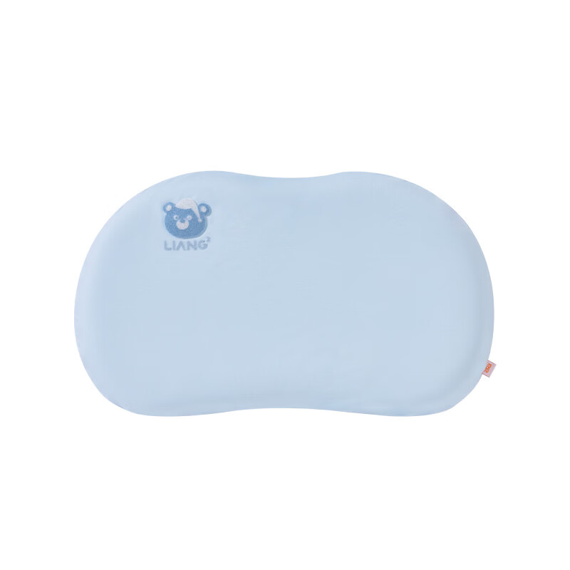 良良儿童专用枕头四季宝宝硅胶枕6个月以上1-3-6岁+可用透气可水洗 零敏硅胶枕|蓝 2阶【适合3-6岁/枕高5cm】
