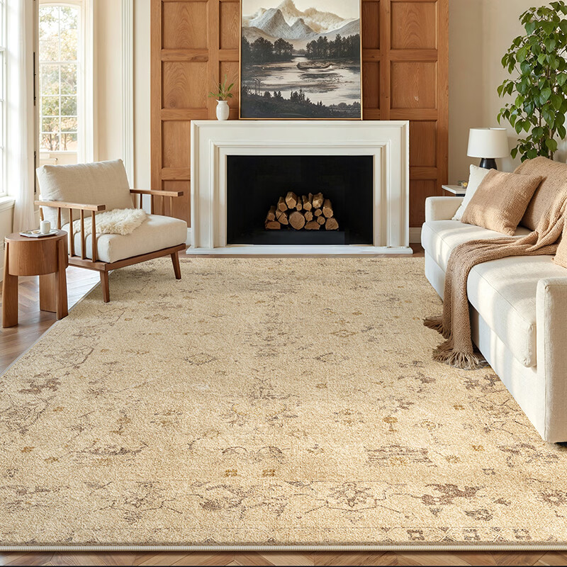 Y U-LIVE中古风地毯客厅2026新款美式波斯复古高级感沙发免洗可擦卧室 S仿羊绒-公羊颂歌 定制请联系客服【享优惠】