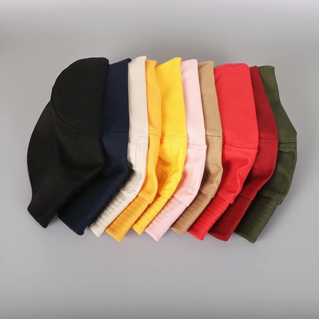 【好物优选】夏季感防晒帽大头围加宽显脸小男女百搭时尚帽子 纯色光板渔夫帽--黑色