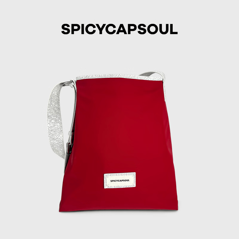 SPICYCAPSOUL【烟囱玫瑰】池金物单肩包无溶剂环保防水面料水桶包斜挎包 【烟囱玫瑰】