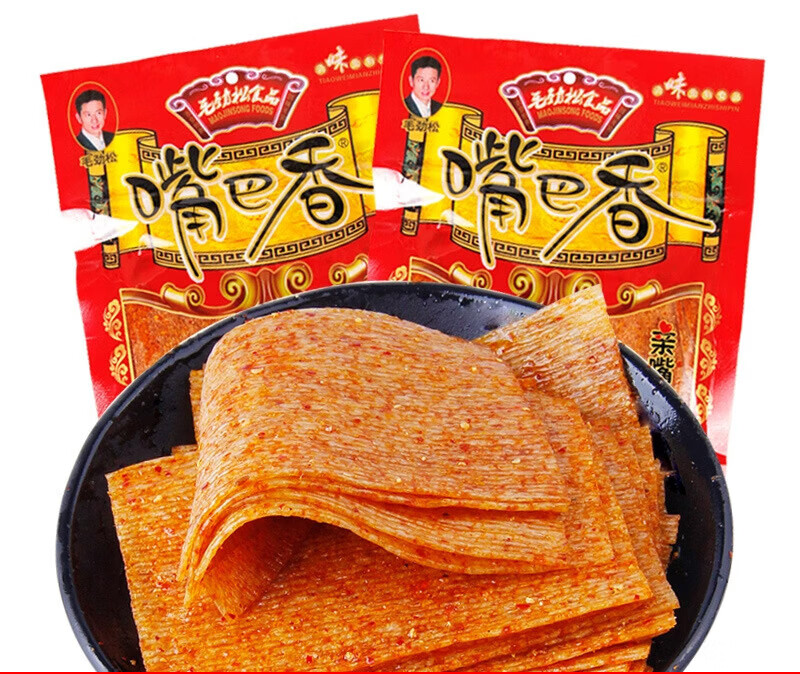 【厂家直发】辣条亲嘴片素肉麻辣休闲怀旧零食小吃112g袋装超市食 112g 10袋 亲嘴片（