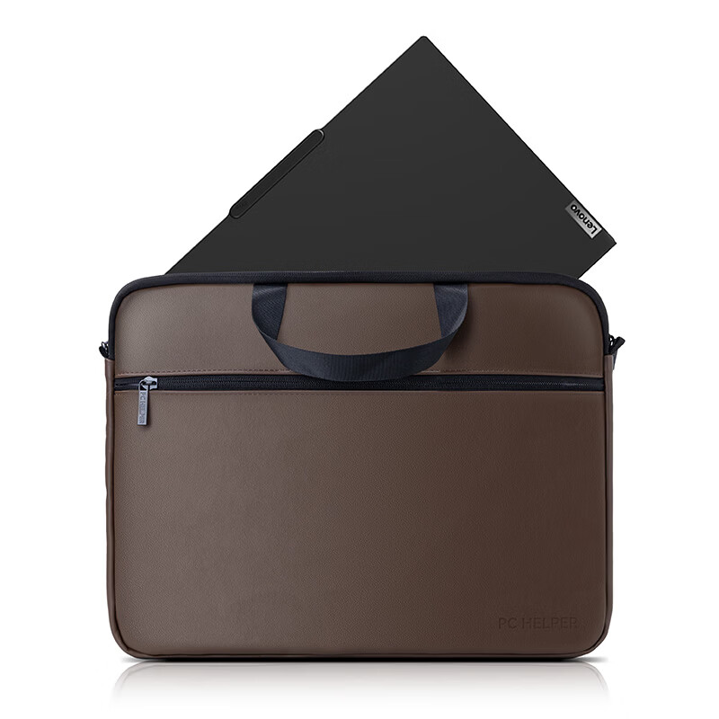 HUAODD华奇电脑助手笔记本包适用于联想戴尔华硕惠普苹果小米华为轻薄本14英寸 焦黄色