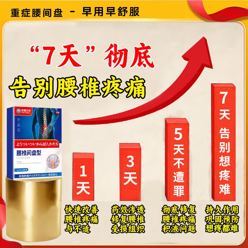 岩井昃弘腰椎间盘突出膏药腰肌劳损压迫神经腰疼腰痛膏贴腰间盘突出专用  1盒装【专克腰椎间盘突出】药贴 膏药腰肌劳损腰椎间盘突出最好的