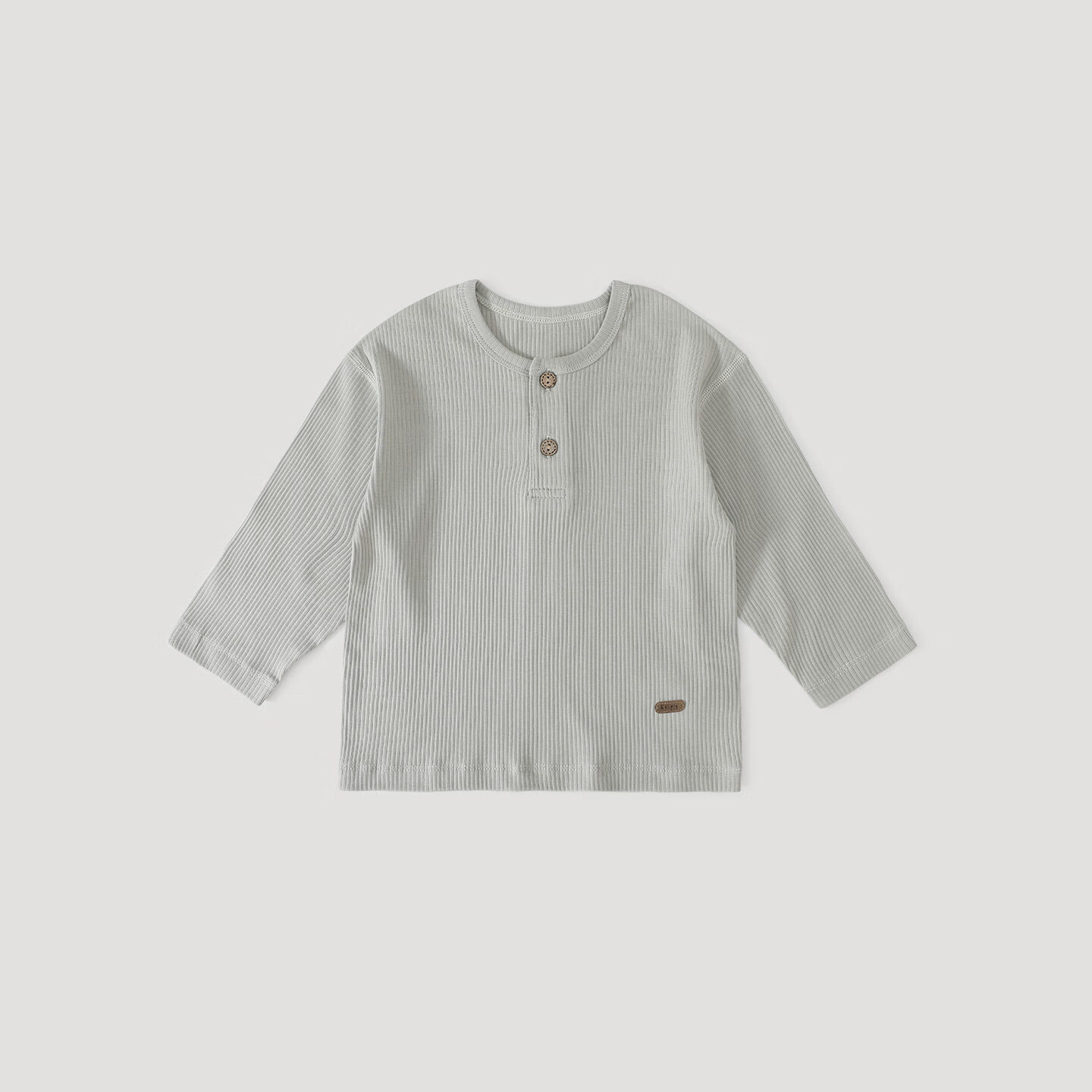 巴厘小猪儿童T恤2026新款春季莫代尔棉婴幼儿长袖春装男女童衣服宝宝上衣 水杉绿 90