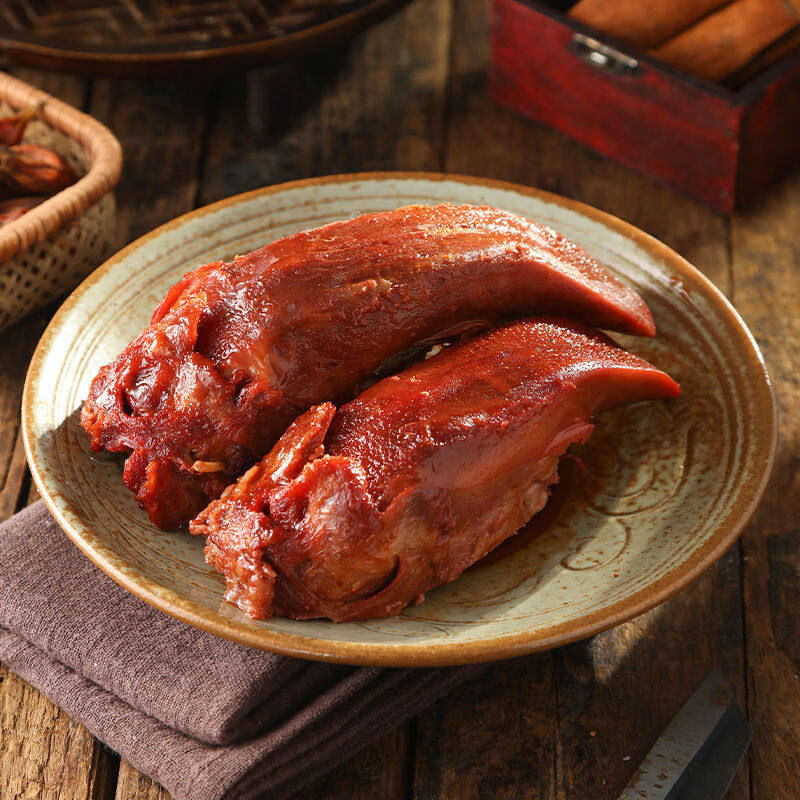 真不同正宗醬豬舌頭150g熟食五香豬肉類即食零食真空順豐 醬鹵味150*1