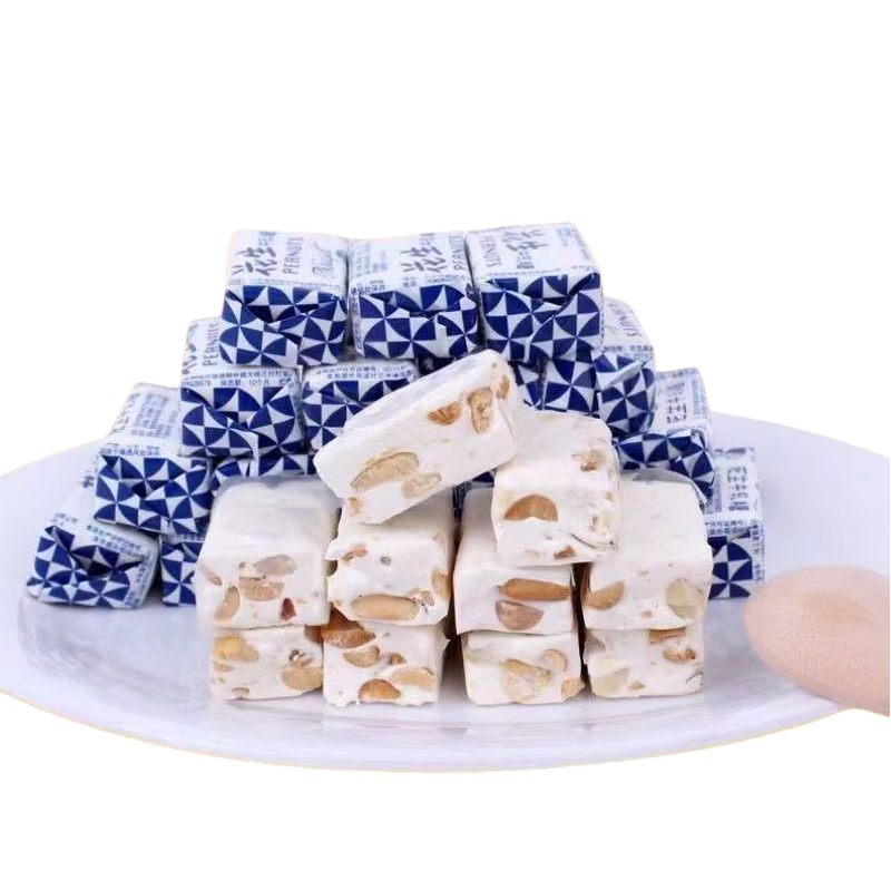 花生牛轧糖批发正宗牛扎糖老牌子牛轧花生牛轧糖年货喜糖零食糖果 牛轧糖200g装