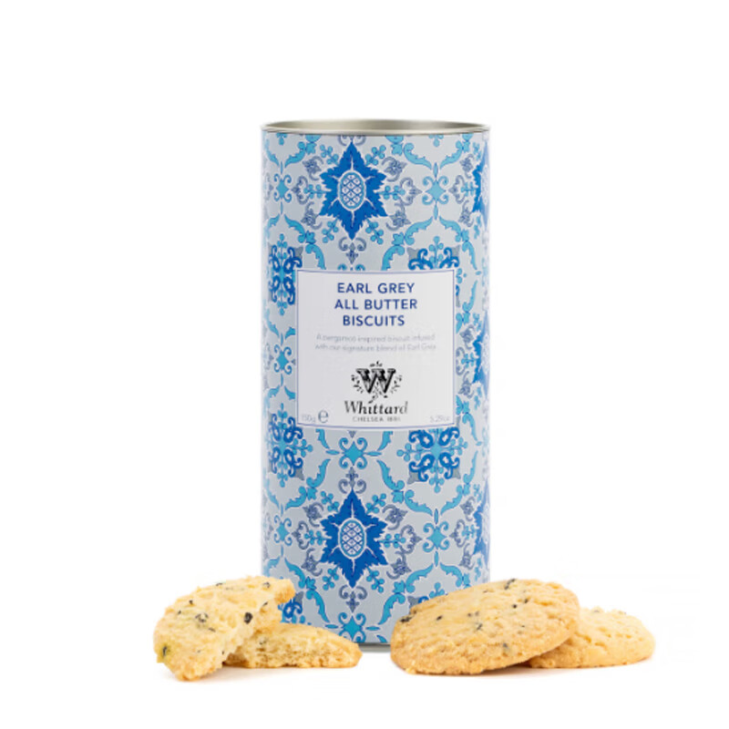WHITTARD英国进口英式伯爵茶风味黄油饼干150g年货零食甜点