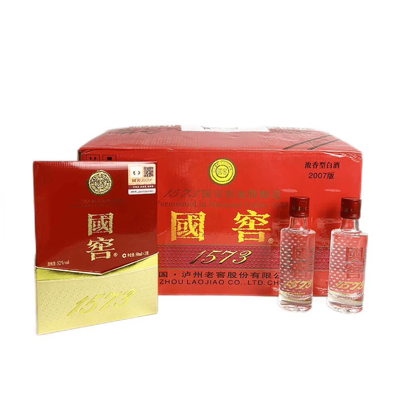 泸州老窖四川名酒国窖1573酒版礼盒50ml*2瓶*12盒2020年整箱装 2020年