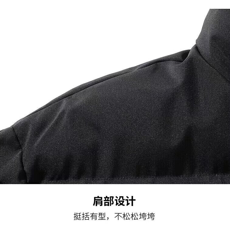 冬季新款保暖加绒加厚气质简约百搭宽松舒适纯色棉服面包服外套 粉色【秋冬必备款】 M 【100斤以内】