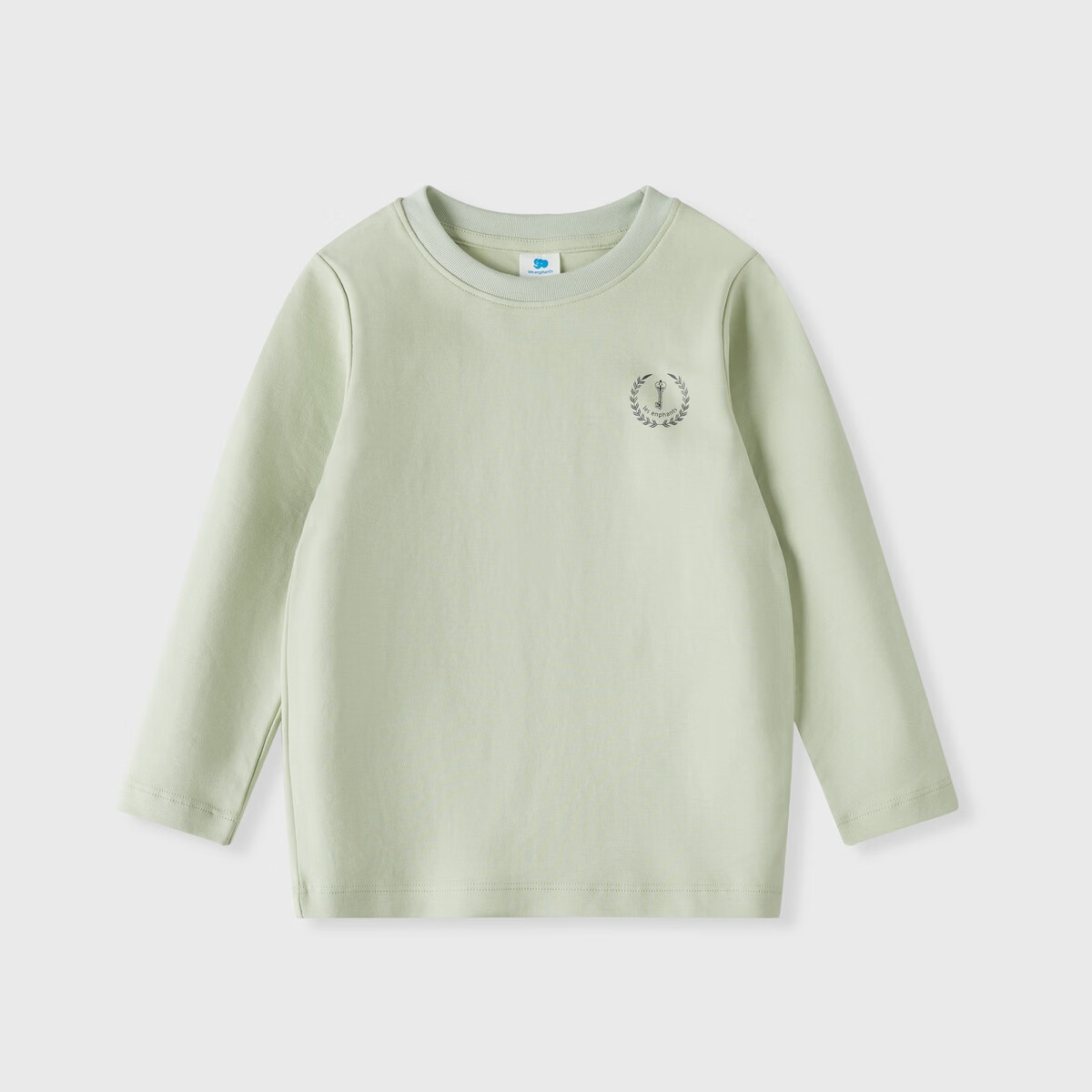 丽婴房儿童全棉长袖T恤男童女童航海风印花精梳棉长袖T恤2026春季新品 天蓝 110 cm