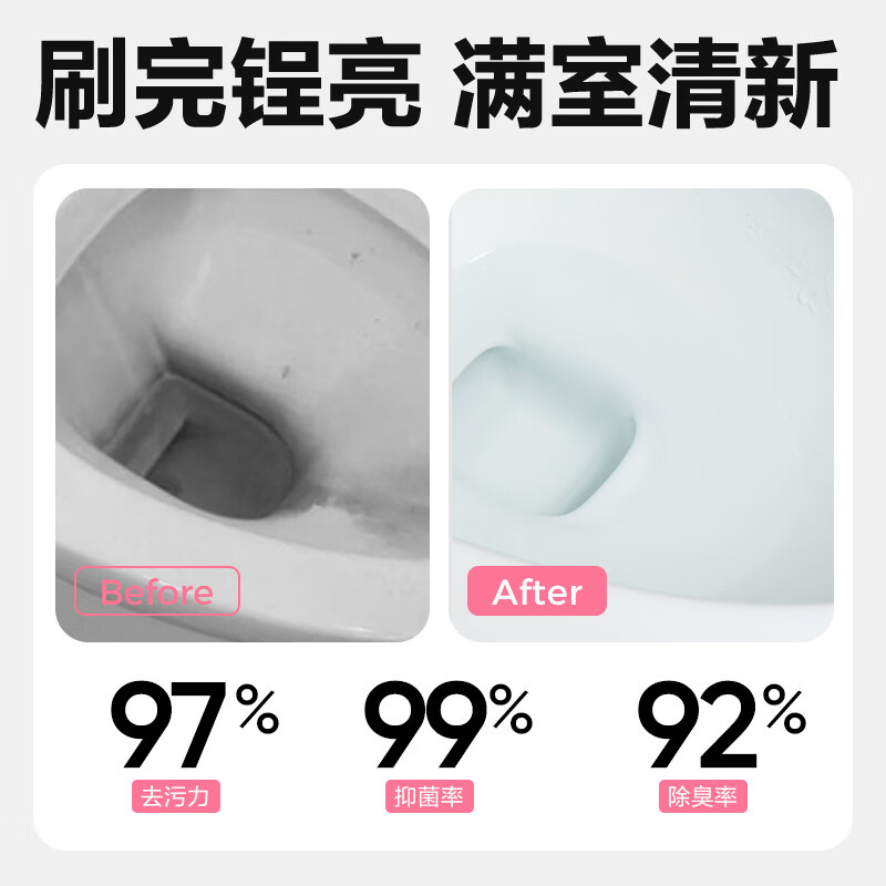 网易严选马桶洁厕剂厕所清洁剂去垢去渍除臭清香挂壁抑菌洁厕灵 【抖音爆款】香氛洁厕液2+1