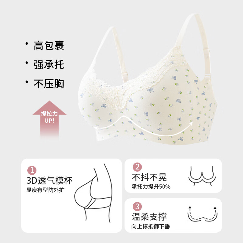 都市丽人蕾丝花边红色本命年内衣套装女士无痕文胸聚拢美背胸罩 2026年新款本命年红色女士内衣套装 M (建议75-90斤)