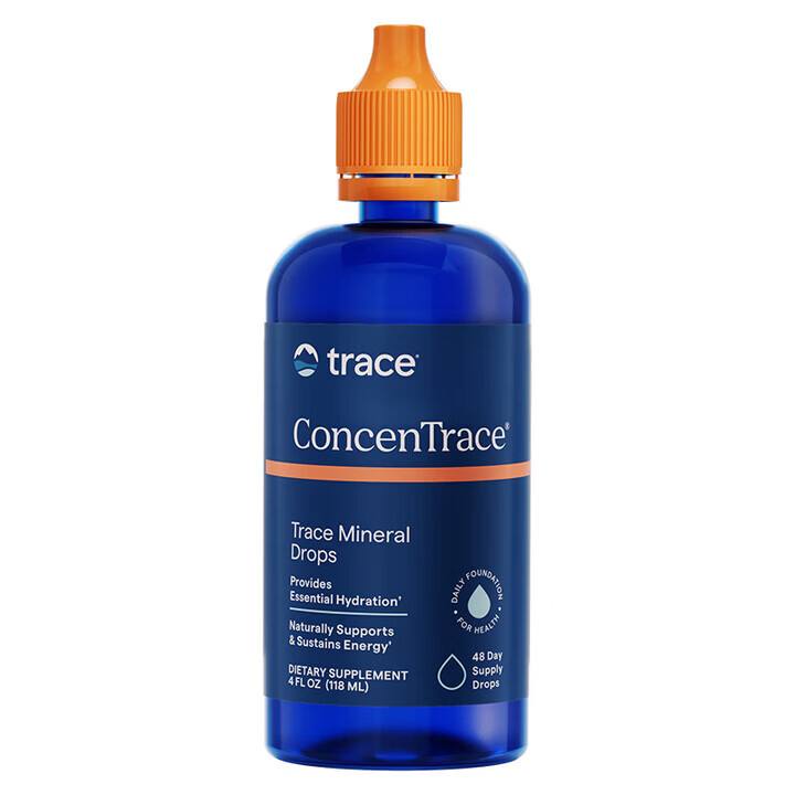 Trace电解质矿物质滴剂118ml成人镁钾钠运动补充剂0糖美国原装进口 【矿物质补充】 118ml*1瓶