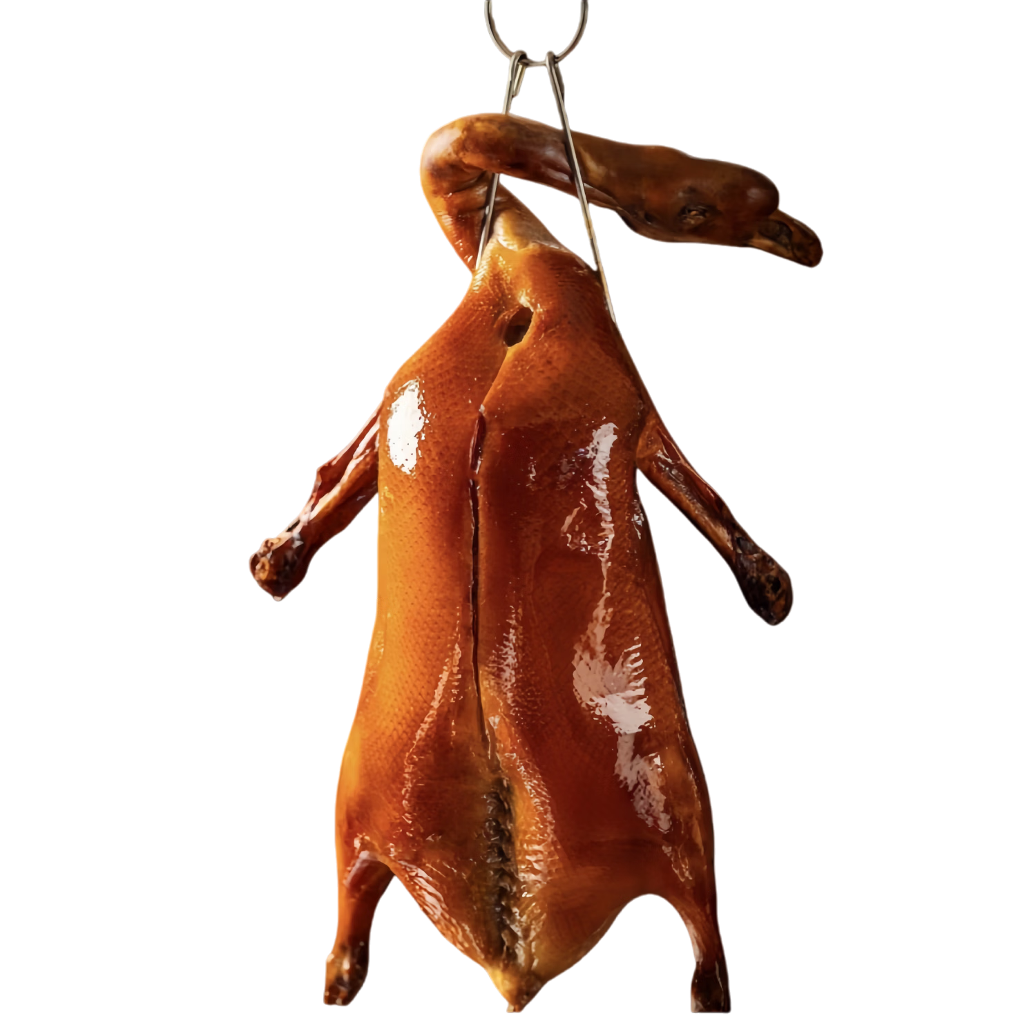 廣東脆皮燒鵝整只凈重4斤/只深井順德燒鵝廣式燒鵝熟食老廣燒臘 廣式燒鵝4斤*1只