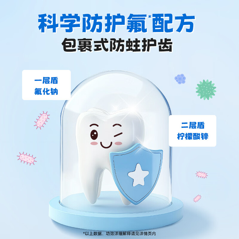 复因医用口腔防蛀凝胶儿童防蛀非牙膏预防龋齿减少菌斑含氟械字 60g*1支