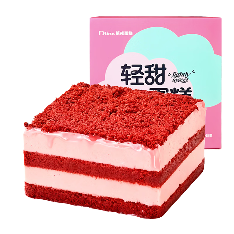 第戎草莓山楂红丝绒蛋糕360g 21.5元 - 线报酷