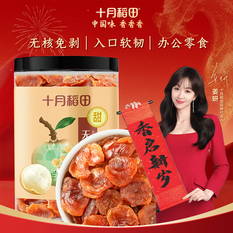 十月稻田 桂圆肉 无核免剥桂圆干 425g/罐 龙眼干 龙眼肉 泡水泡茶 八宝粥