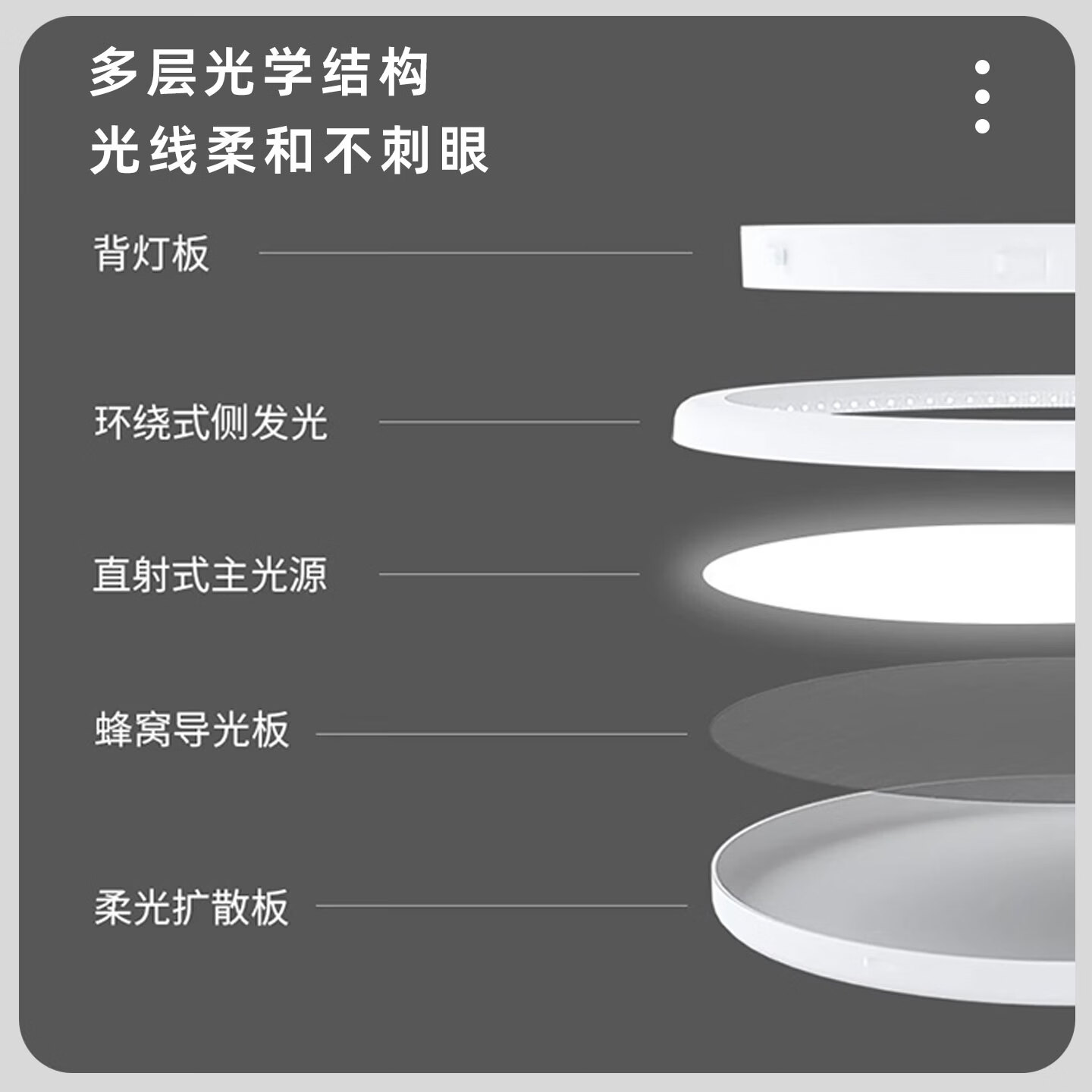 DIM3电竞房氛围主灯全光谱rgb幻炫彩led吸顶灯游戏儿童房卧室智能灯具 【电竞智能款+遥控器】适20平内