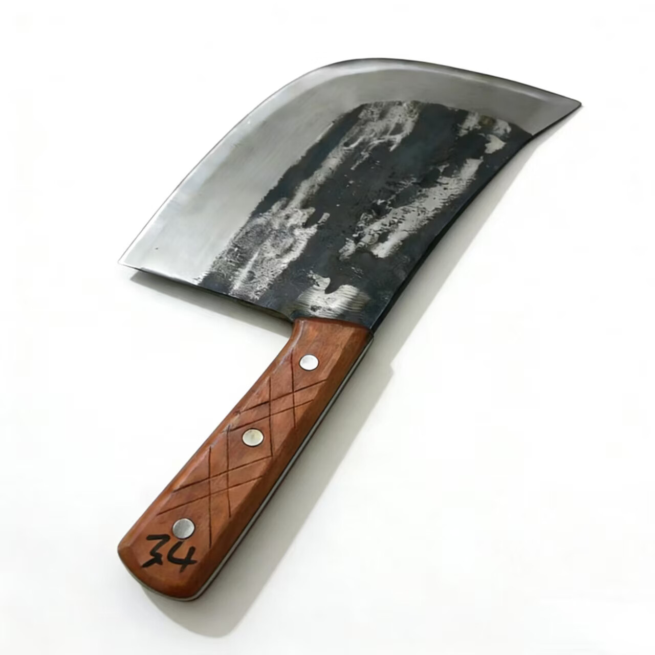 砍骨刀商用斩骨刀剁骨刀手工锻打屠夫专用斩骨刀老式砍骨头刀锋利 约3.5斤-【虎头斩骨刀-商用卖猪肉】